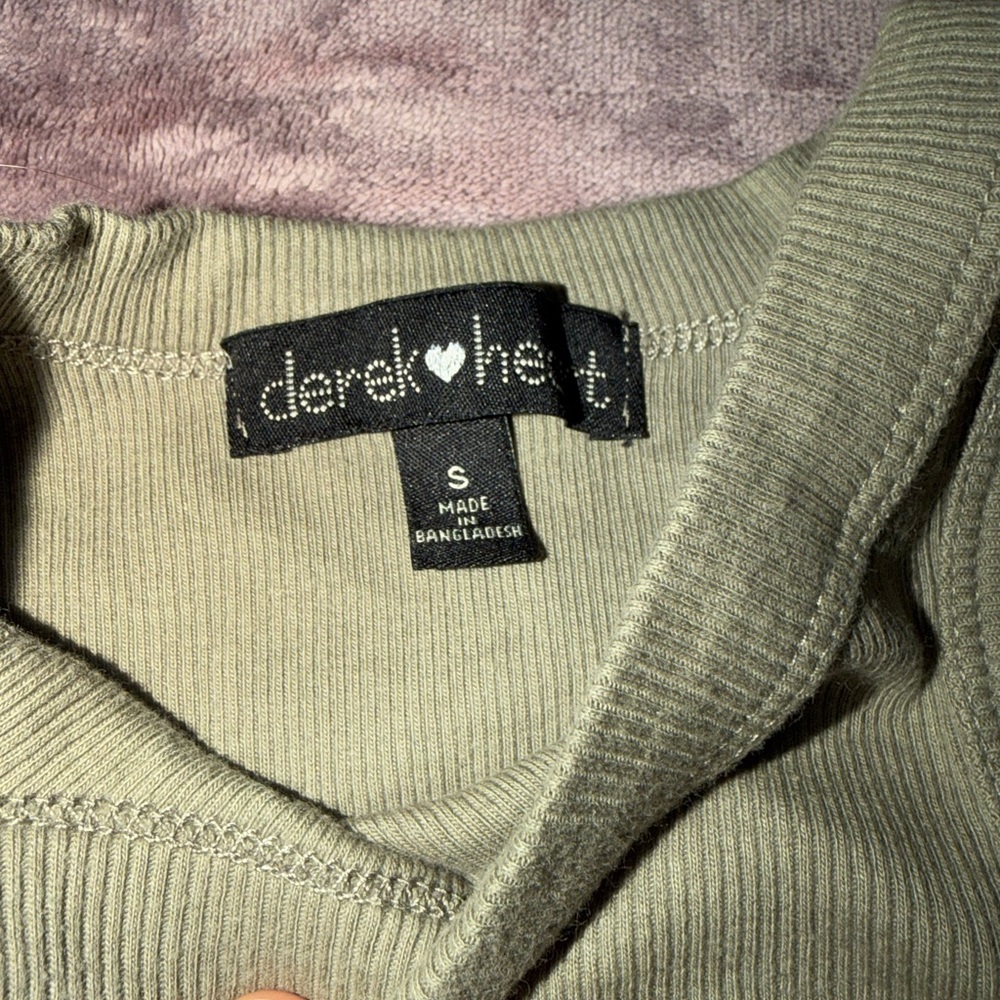 Olive Ribbed Racerback Tank - Picture 2 of 3